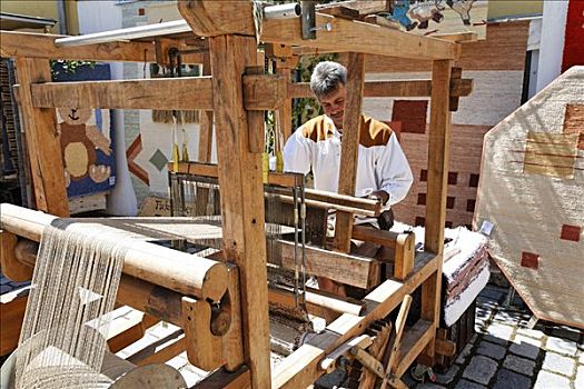 编织,织布机,中世纪,市场