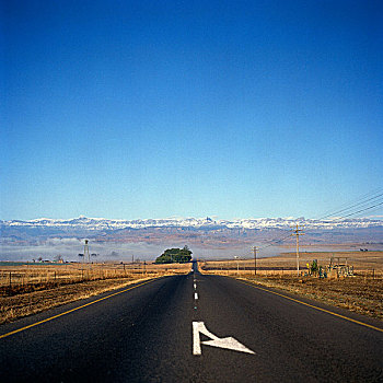 公路,德拉肯斯堡,纳塔耳,南非