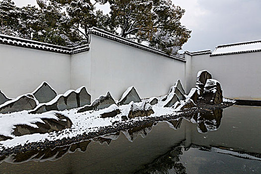 苏州博物馆冬景