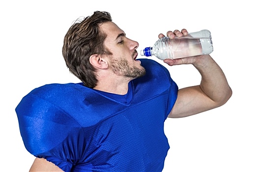橄榄球员,饮用水