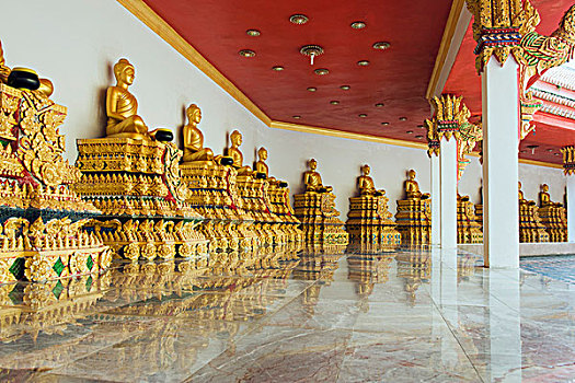 金色,雕塑,佛,山,庙宇,寺院,轻拍,攀牙,泰国,东南亚
