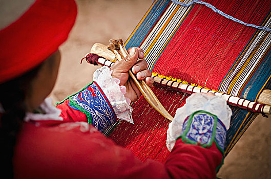 传统,衣服,工作,库斯科市,秘鲁