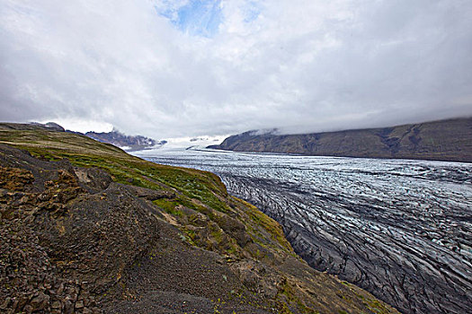 冰河,舌头,冰岛,欧洲