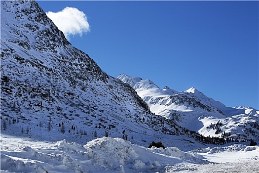 山景,奥地利,阿尔卑斯山