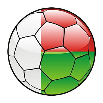 马达加斯加,旗帜,足球