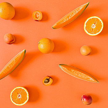 新鲜,橙色,水果