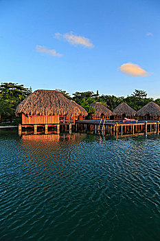 水岸,木制屋舍,伯利兹,中美洲