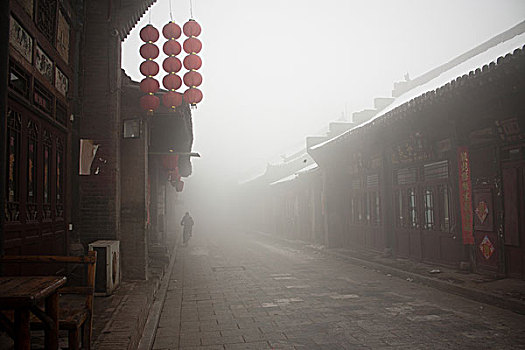 浓雾,街道