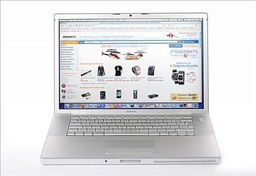 苹果,苹果笔记本,笔记本电脑,亚马逊河,象征,网上购物