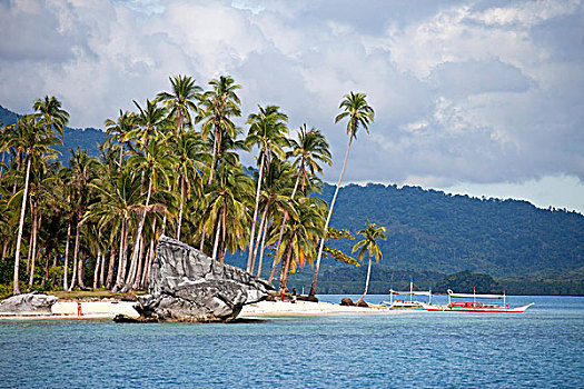 海滩,岛屿,埃尔尼多,巴拉望岛,菲律宾,亚洲