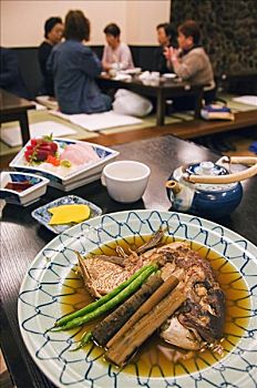 日本,本州,东京,传统,日本人,食物,寿司,鱼头