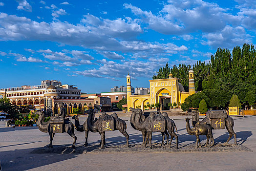 喀什艾提尕尔清真寺广场