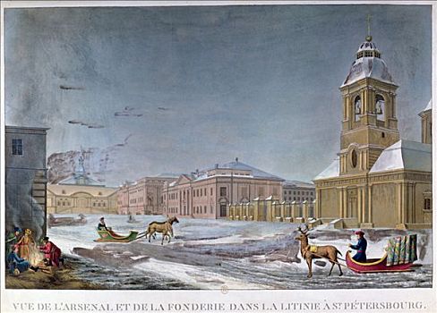 军械,锻造,圣彼得堡,19世纪,艺术家,未知