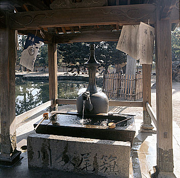 入口,神祠,站立,喷泉,12世纪,青铜,韩国