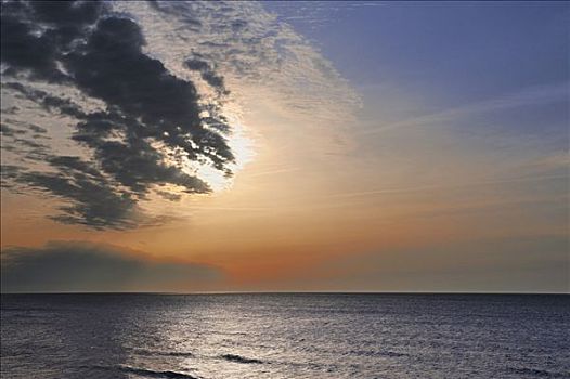 日落,波罗的海,德国