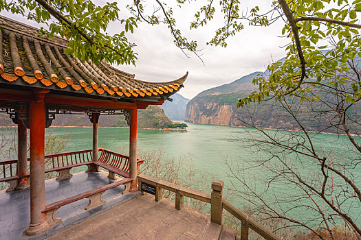 重庆市奉节县白帝城风景区,三峡夔门旅行风光图片