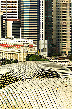 剧院,屋顶,湾,新加坡