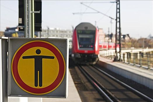 标识,禁止入内,中央火车站,柏林,德国