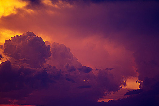 积雨云,云,晚上,下雨,季节,卡拉哈里沙漠,卡拉哈迪大羚羊国家公园,南非,非洲