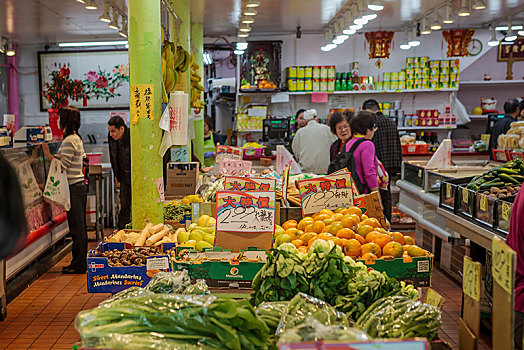 唐人街,店,室内,旧金山