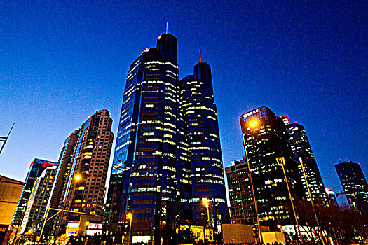 北京cbd商务区夜景