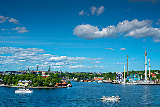 风景,海上,斯德哥尔摩,瑞典