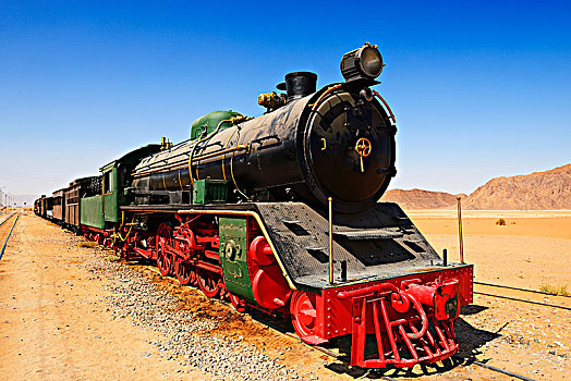 铁路,列车,广告,瓦地伦,车站,约旦,亚洲