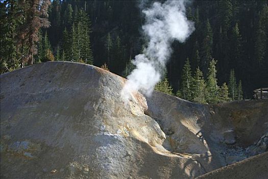 硫,热,拉森火山国家公园,加利福尼亚,美国