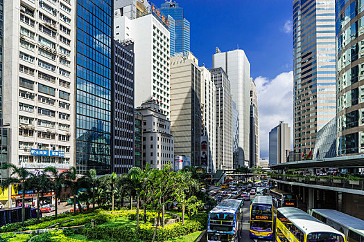 香港中环,街景