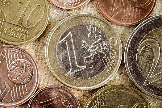 欧元硬币,货币,欧盟