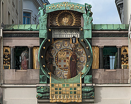 钟表,大,音乐盒,新艺术,画家,艺术家,设计,高,市场,维也纳,奥地利,欧洲