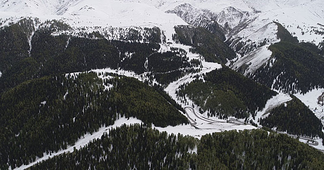 九月天山初雪美,雪岭公路别样景