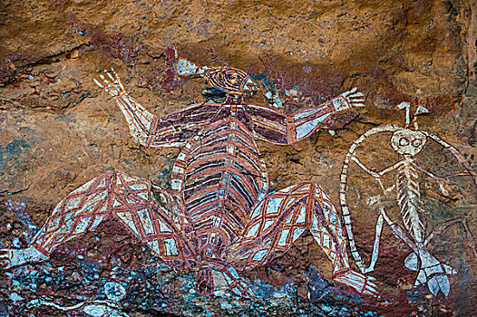 土著,壁画,卡卡杜国家公园,北领地州,澳大利亚,大洋洲