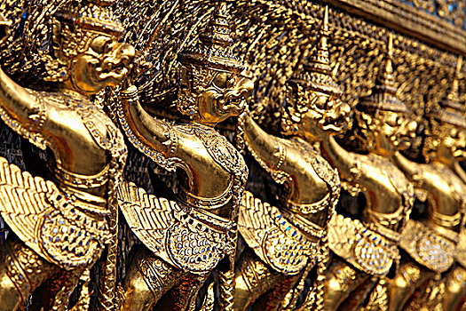 黄金,雕塑,大皇宫,曼谷,泰国