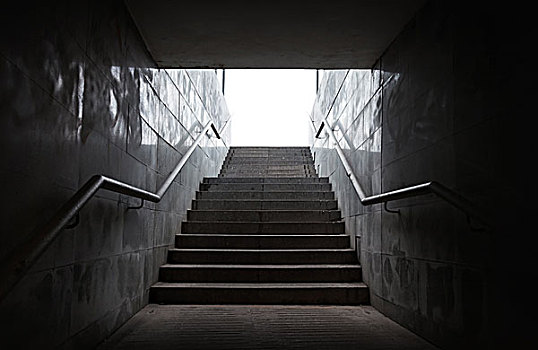 地铁,通道,楼梯,发光