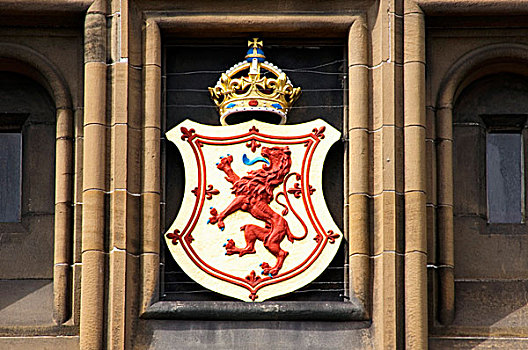 特写,盾徽,爱丁堡,苏格兰