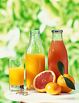 选择,柑橘,果汁