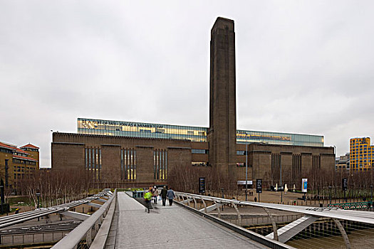 千禧桥,泰特现代美术馆,2000年,伦敦,发电站,建造