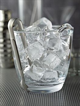 冰块,玻璃器皿