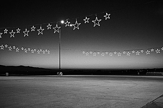 圣诞节,亮光,星,空,港口,伯罗奔尼撒半岛,区域,希腊,十二月,2006年