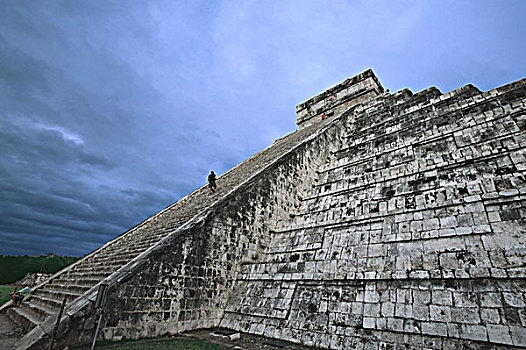 墨西哥,奇琴伊察,卡斯蒂略金字塔,城堡