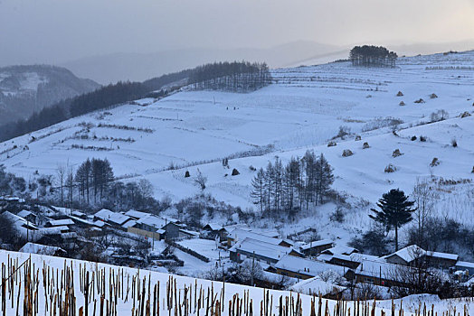 冬季吉林雪村-松岭美景如画