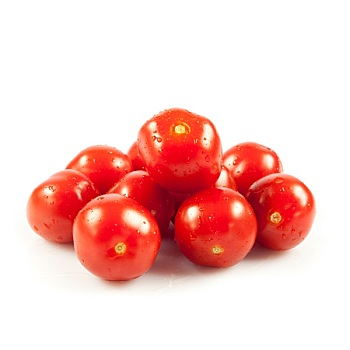 圣女果,新鲜,西红柿,白色背景,背景,红色