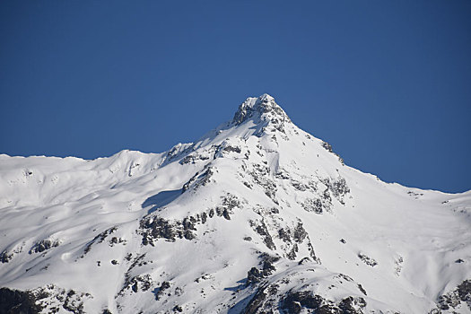 高山,山脊,陶安,雪,初雪,东方,提洛尔