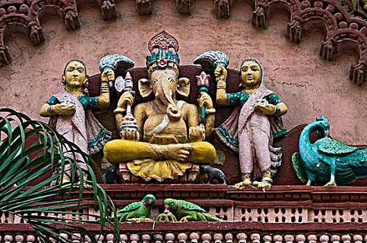 象头神迦尼萨,建筑,印度,庙宇,孟买,亚洲