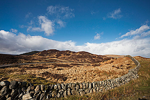 石墙,风景,邓弗里斯,苏格兰