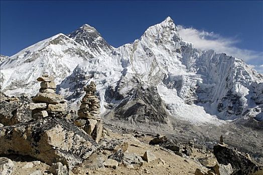 珠穆朗玛峰,昆布,冰河,萨加玛塔国家公园,尼泊尔