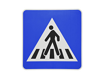 交通标志_设备_喷绘_行人_人行横道_街道_道路_高清图片_全景视觉