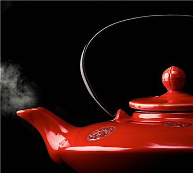 中国,红色,茶壶