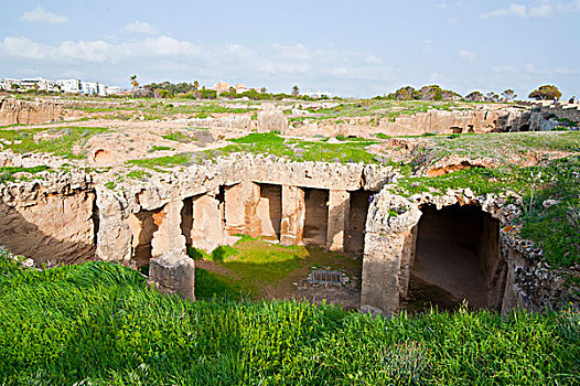 皇家,陵墓,帕福斯,世界遗产,塞浦路斯